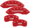 08-09 Pontiac G8 MGP Caliper Covers RED
