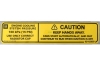 04-06 GTO Caution Fan Blade Warning Decal
